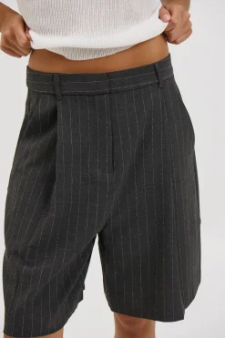 Mika Short Pinstripe