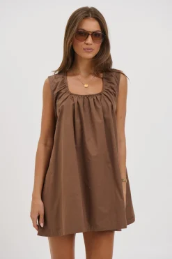Miley Mini Dress Chocolate
