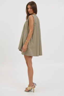Miley Mini Dress Khaki