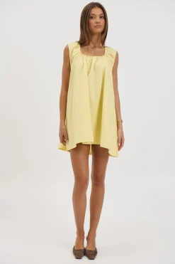 Miley Mini Dress Lemon