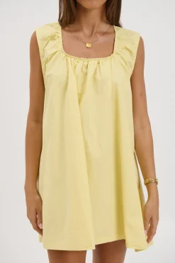 Miley Mini Dress Lemon