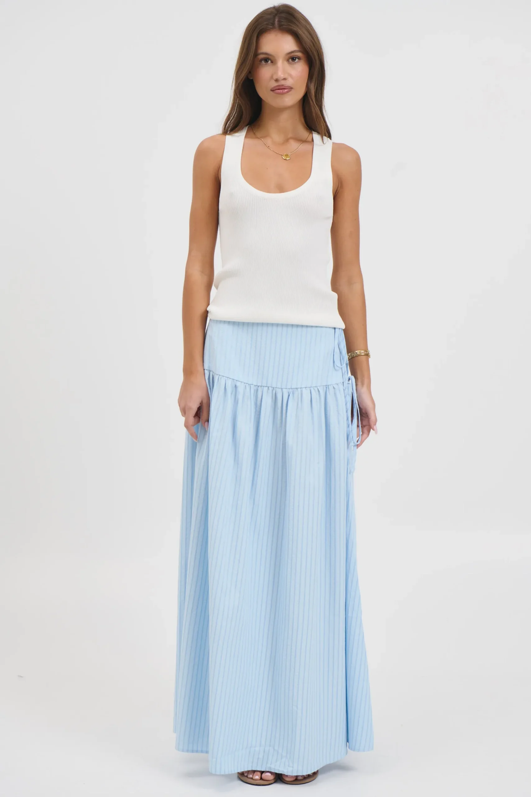 Minnie Maxi Skirt Sky