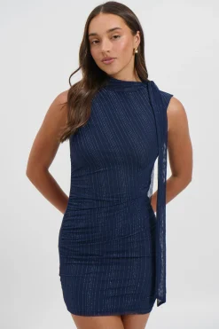 Misha Mini Dress Navy