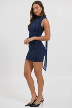 Misha Mini Dress Navy
