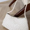 Misha Woven Shoulder Bag Ivory