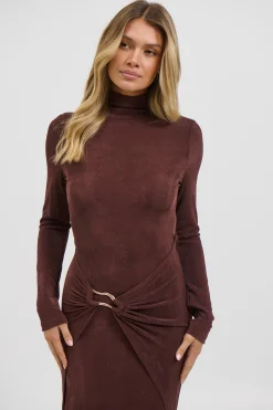 Muse Maxi Dress Chocolate