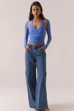 Myriad Bolero Halter Top Cornflower