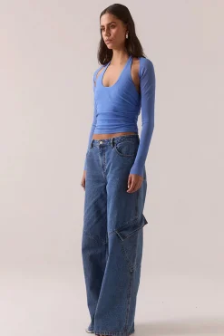 Myriad Bolero Halter Top Cornflower