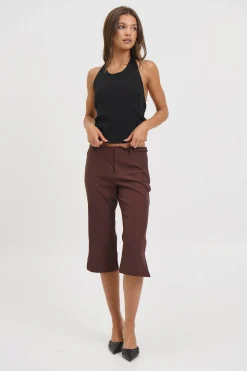 Nardia Capri Pant Chocolate