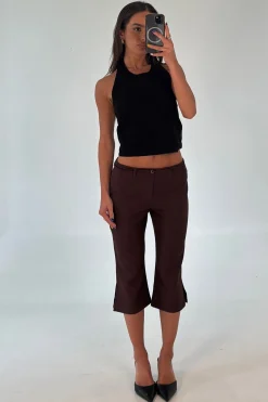 Nardia Capri Pant Chocolate