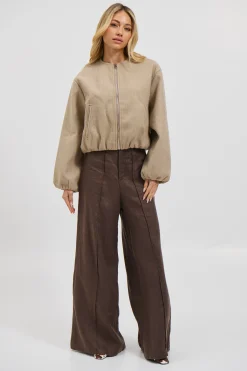 Nella Bomber Jacket Beige