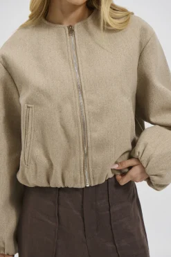 Nella Bomber Jacket Beige