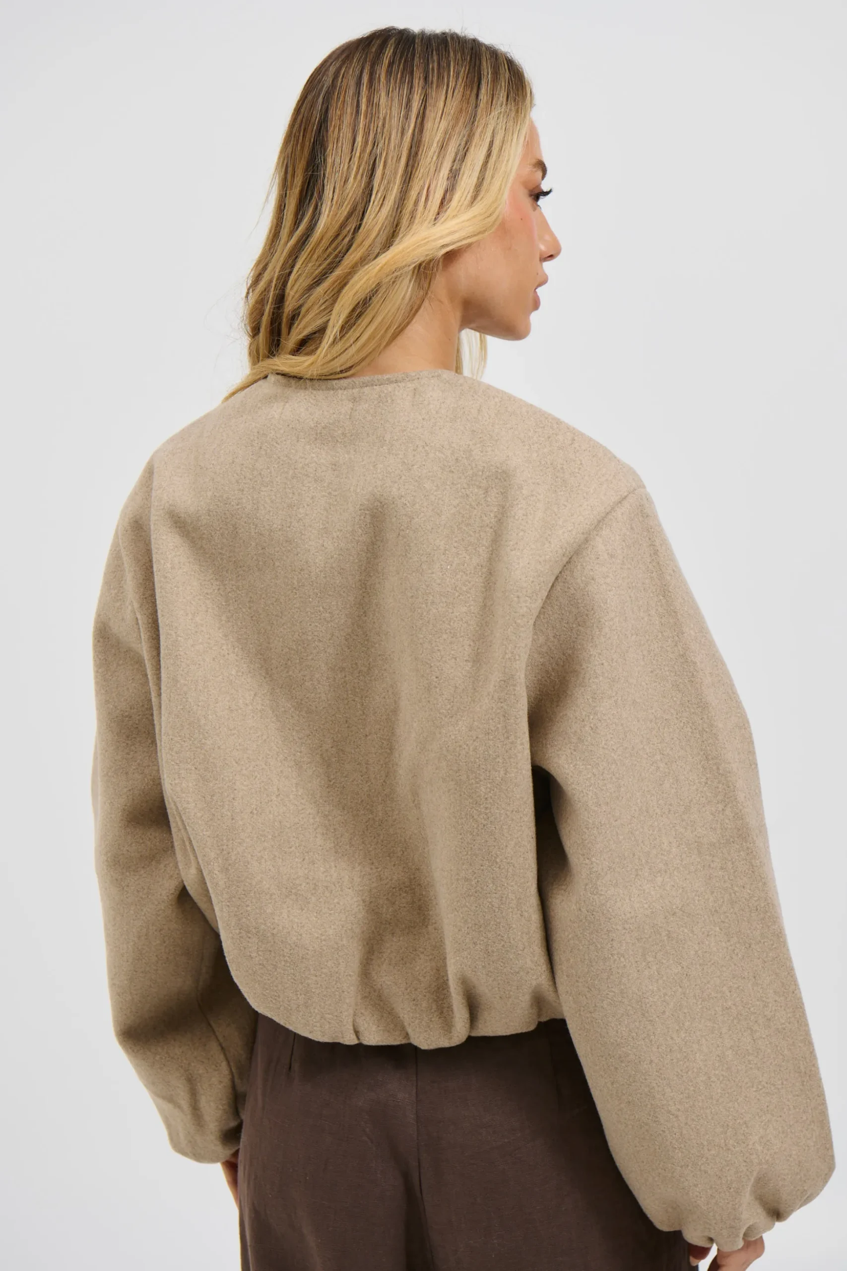 Nella Bomber Jacket Beige