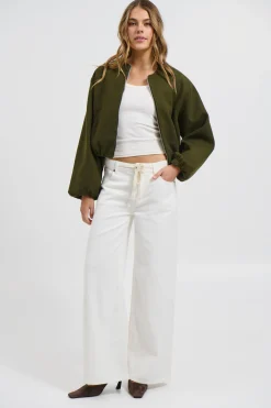 Nella Bomber Jacket Khaki