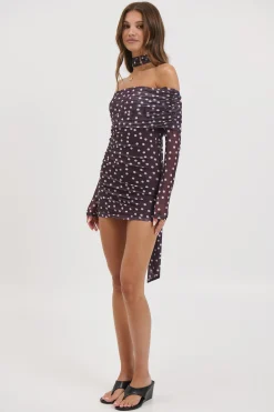 Nicolina Mini Dress Coffee