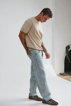 Nigel Fitted Knitted Tee Oat