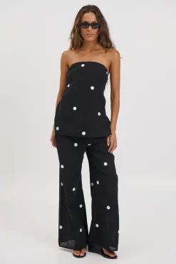 Nora Set Black Polka