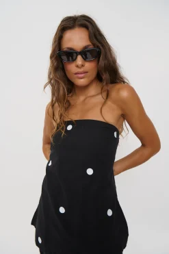 Nora Set Black Polka