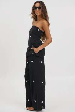 Nora Set Black Polka