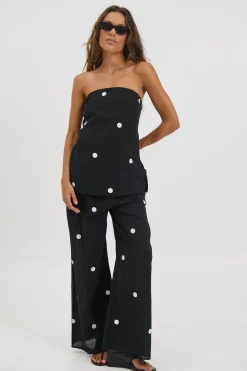 Nora Set Black Polka