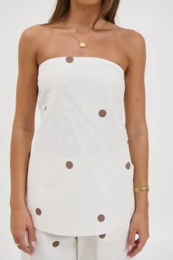 Nora Set White Polka