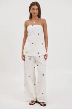 Nora Set White Polka