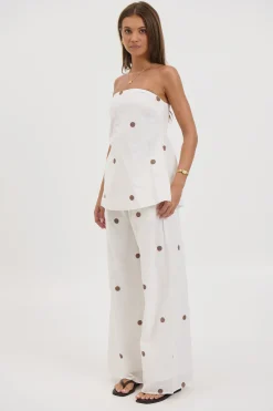 Nora Set White Polka