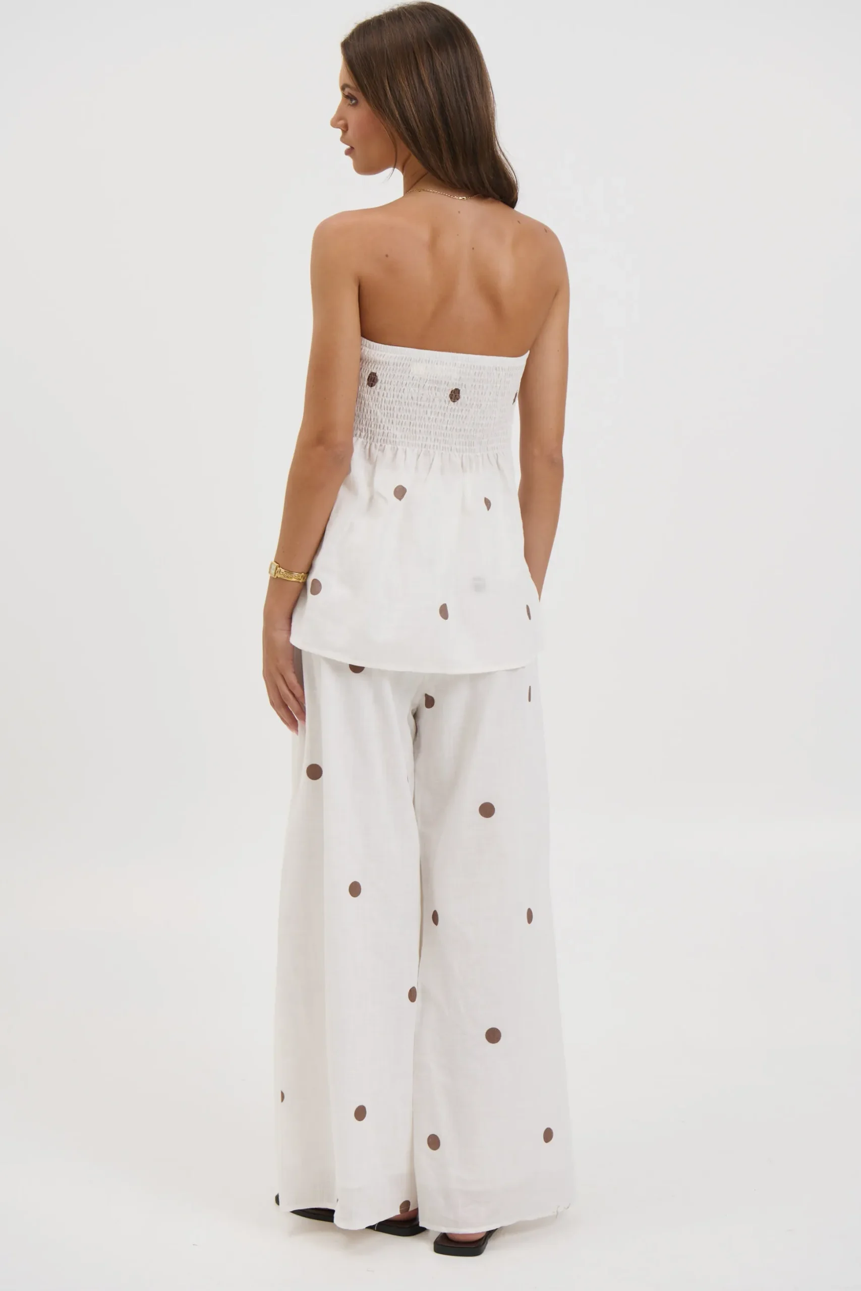 Nora Set White Polka