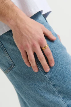 NTH Bold Faceted Ring Gold