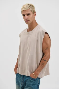 NTH Crop Box Tank Stone