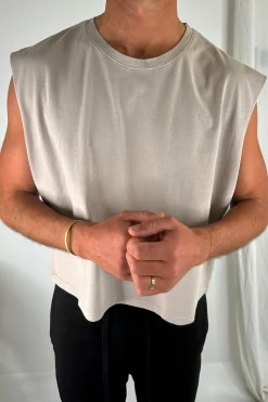 NTH Crop Box Tank Stone