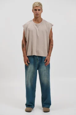 NTH Crop Box Tank Stone