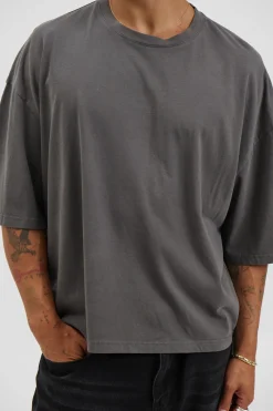 NTH Crop Box Tee Charcoal