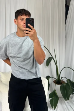 NTH Crop Box Tee Grey