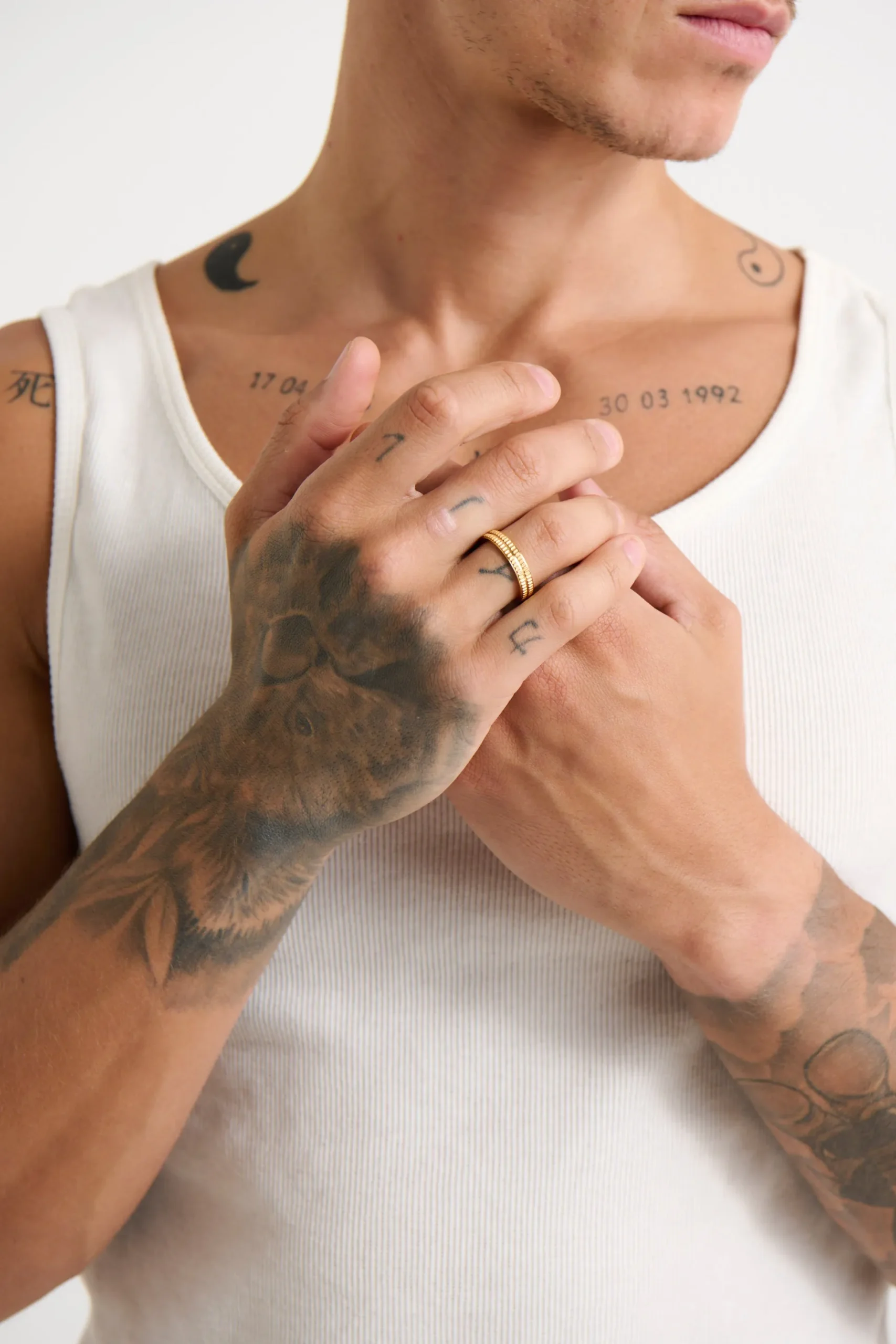 Nth Etched Ring Gold