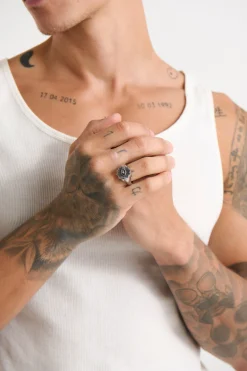 NTH Eye Signet Ring Silver