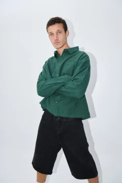 NTH Long Sleeve Check Shirt Army