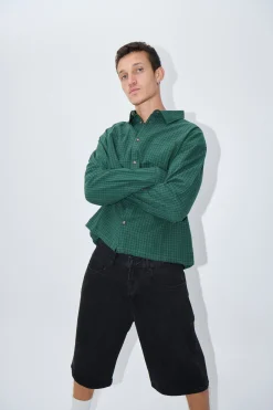 NTH Long Sleeve Check Shirt Army