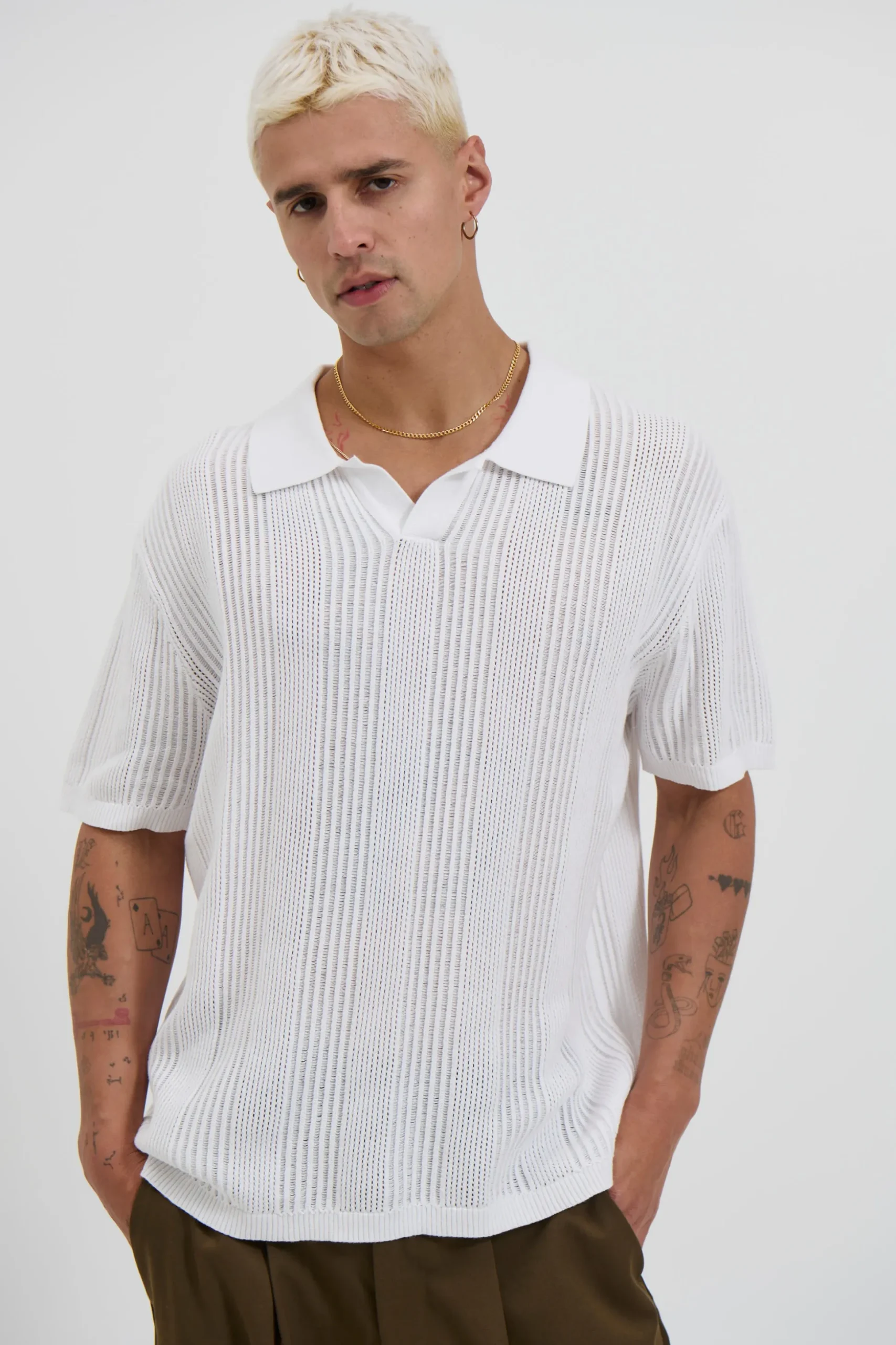 NTH Relaxed Polo White