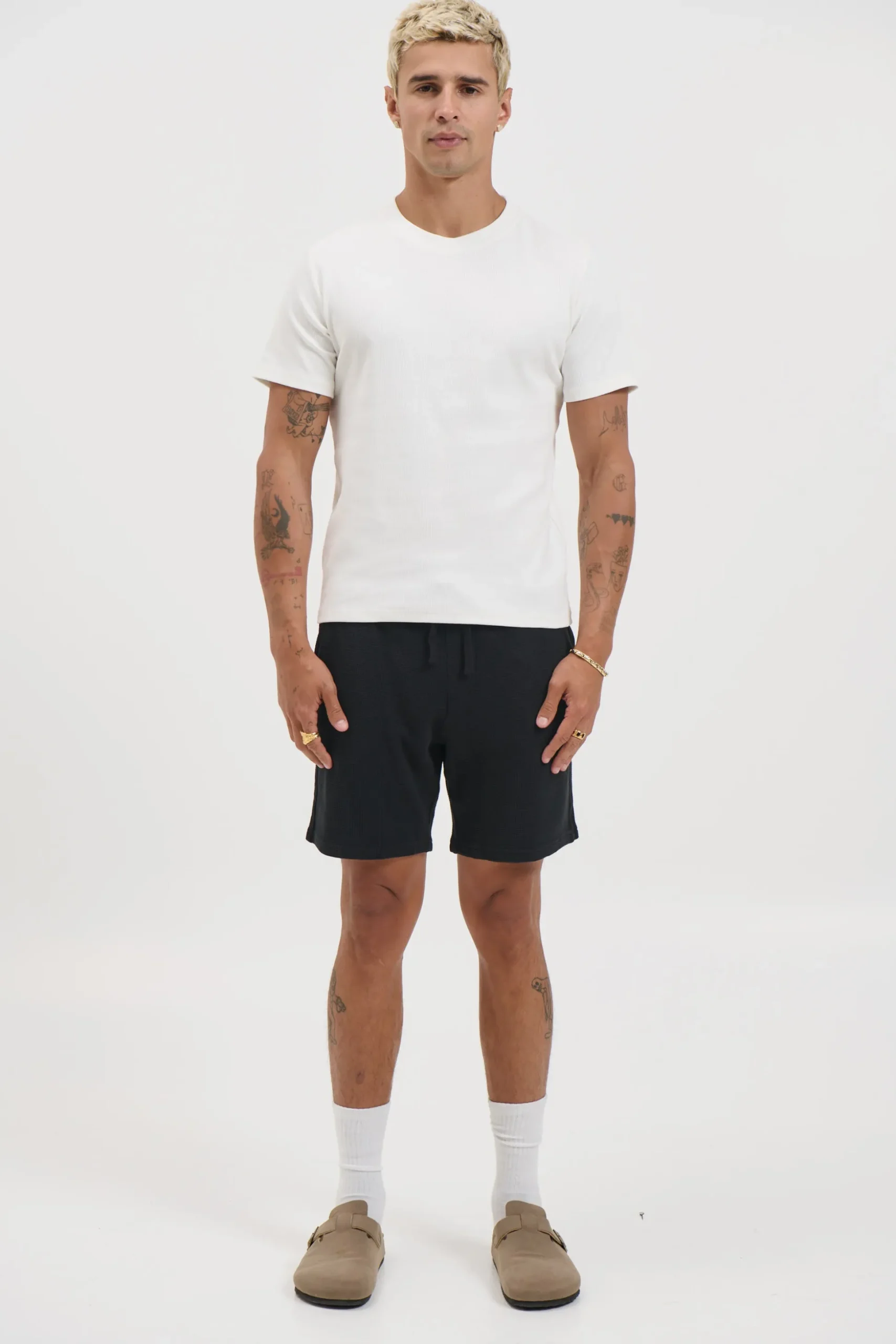 NTH Waffle Short Black