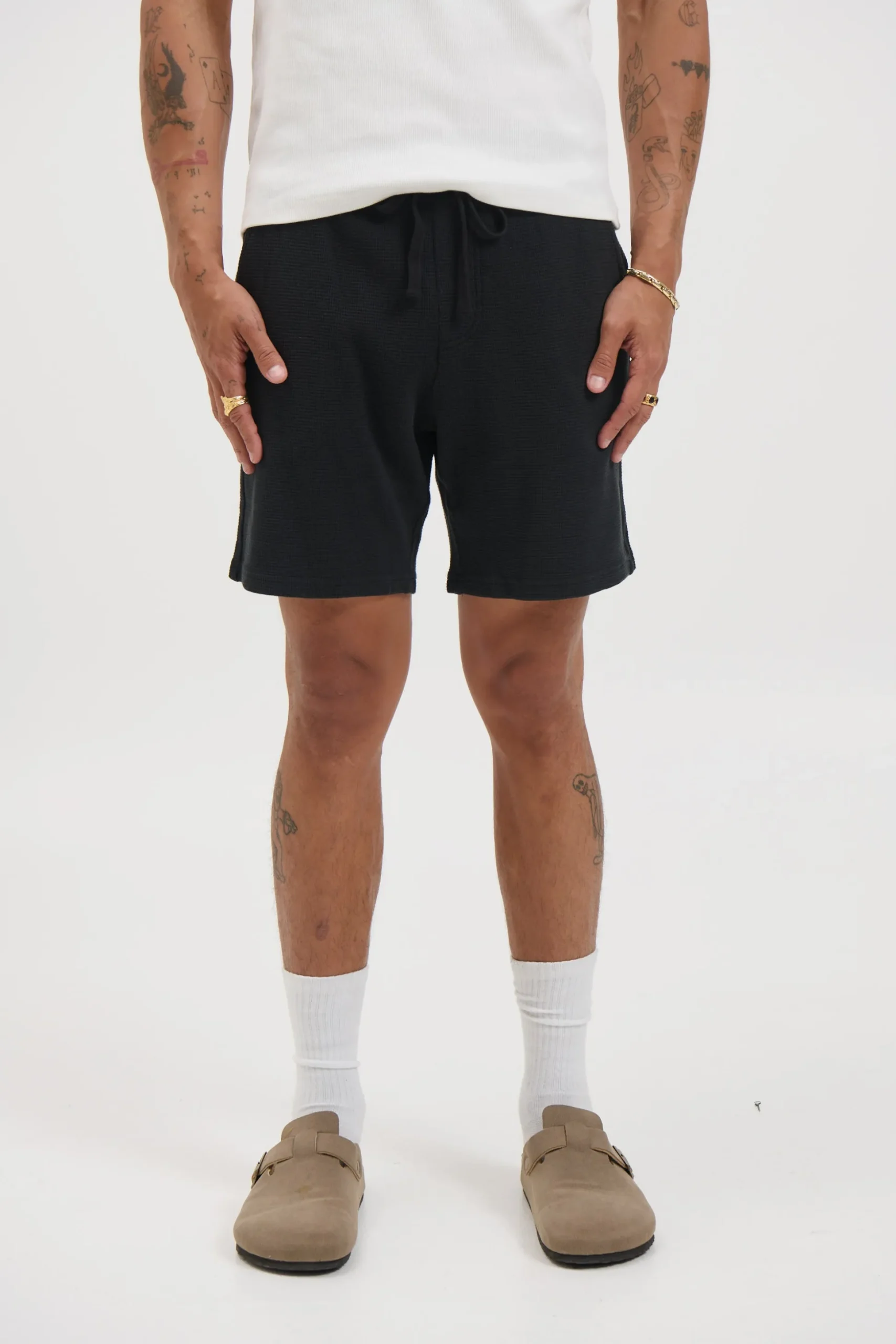 NTH Waffle Short Black