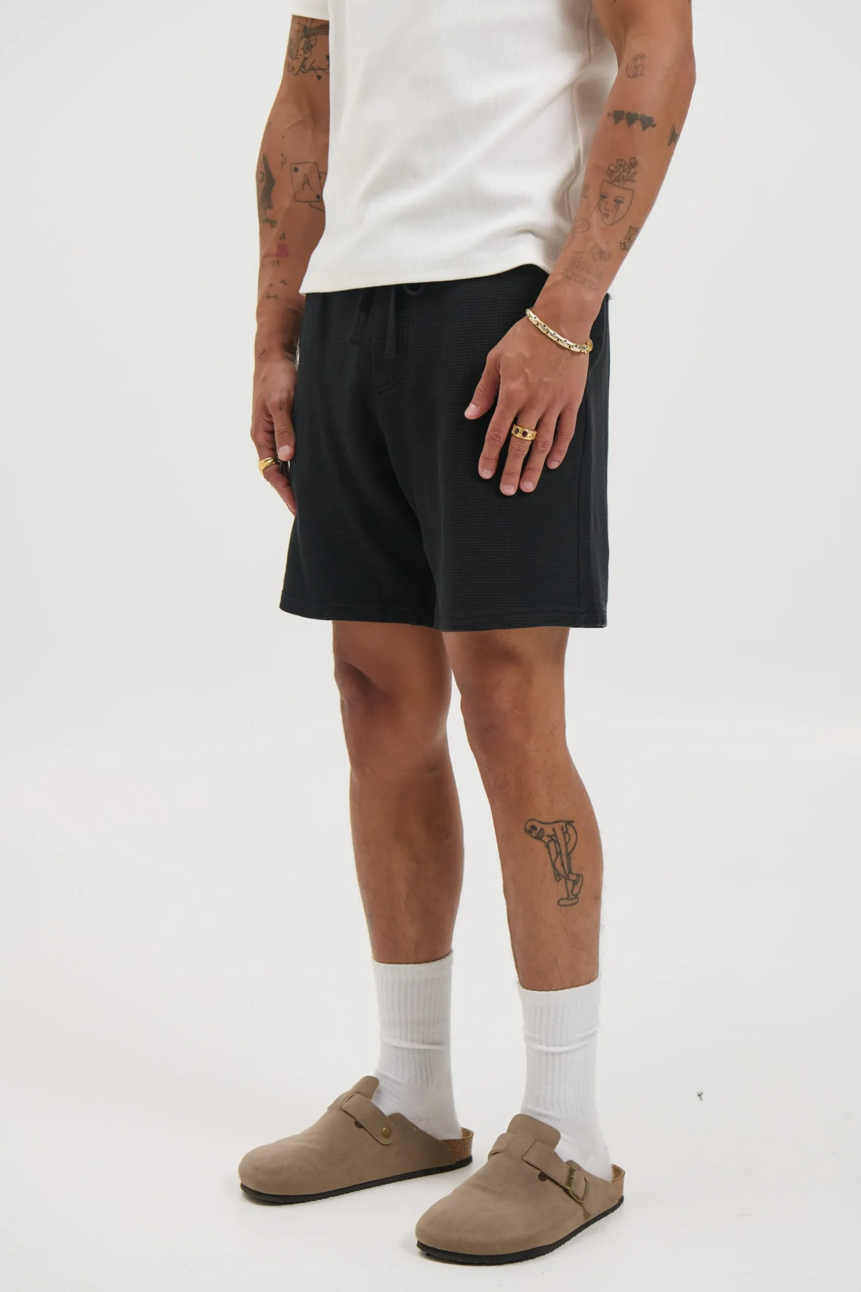 NTH Waffle Short Black