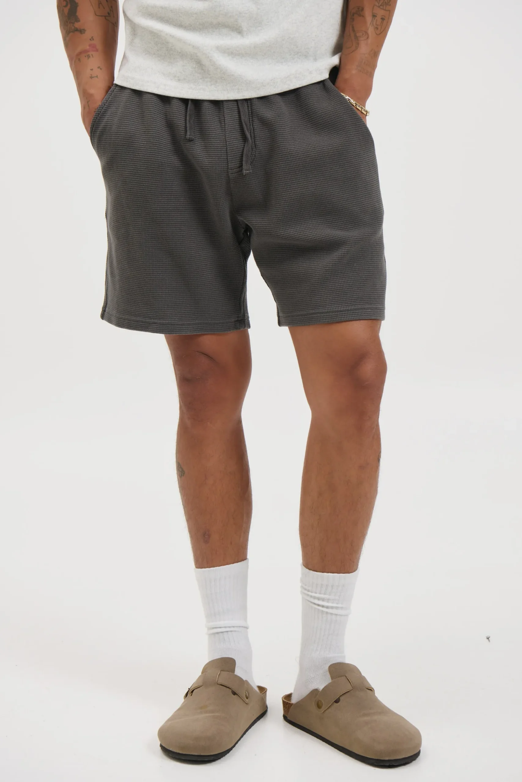 NTH Waffle Short Charcoal