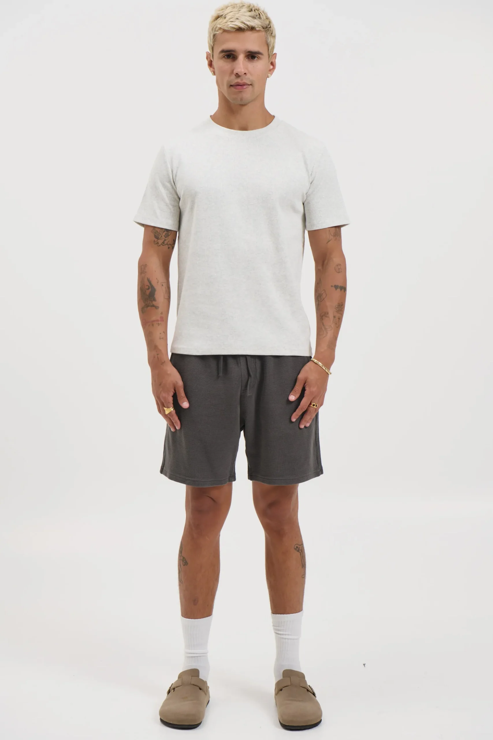 NTH Waffle Short Charcoal