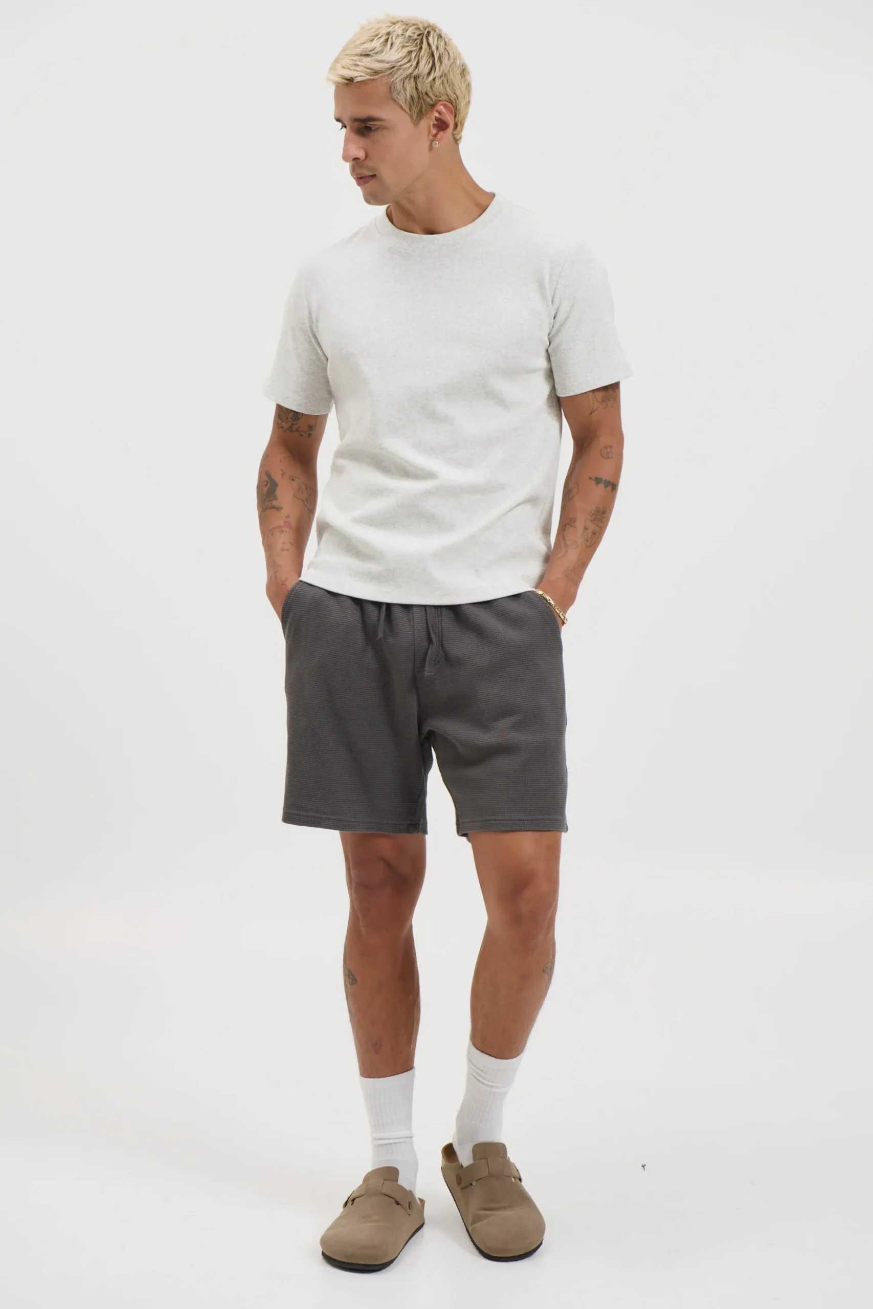 NTH Waffle Short Charcoal
