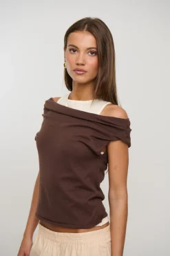 Nylah Knit Top Chocolate