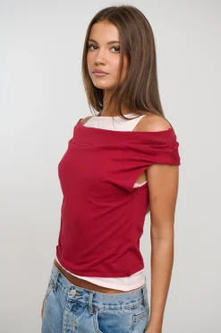 Nylah Knit Top Red