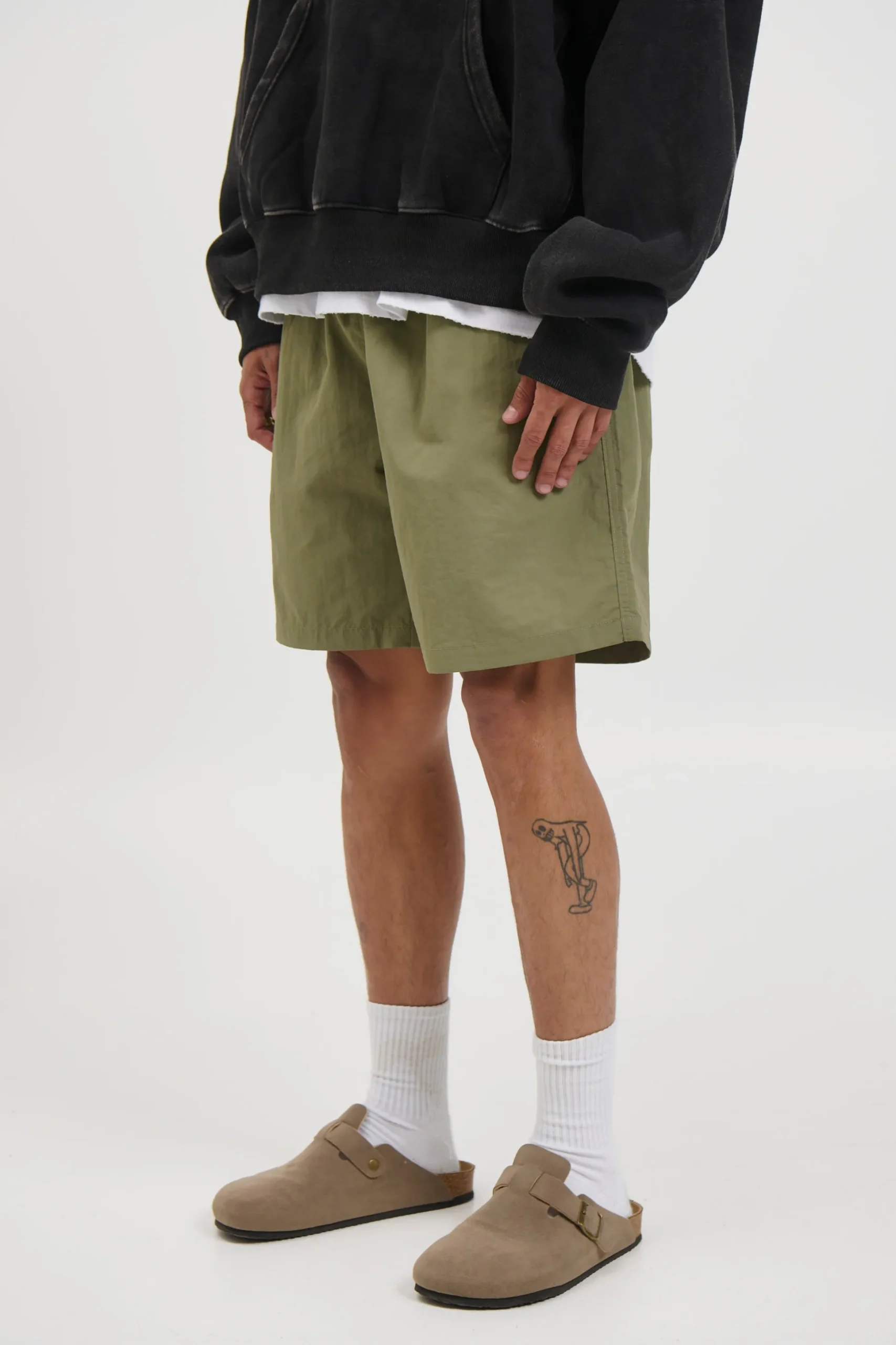 Nylon Walk Short Khaki