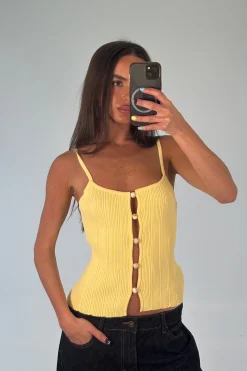 Odessa Knit Tank Top Pollen