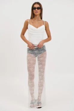 Olivia Lace Skirt White